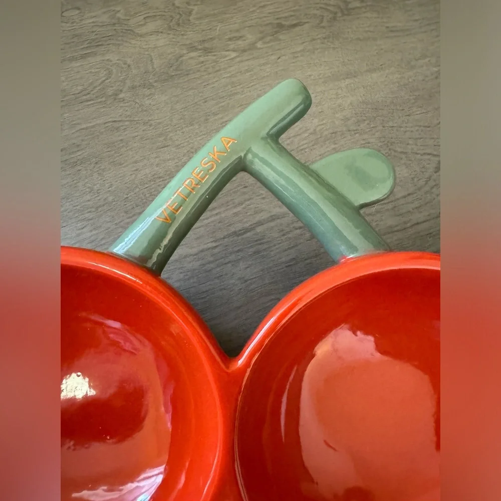 VETRESKA Cherry Cat Food Bowls